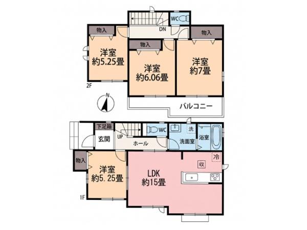 川越市安比奈新田1番1　新築分譲住宅　全7棟　G号棟