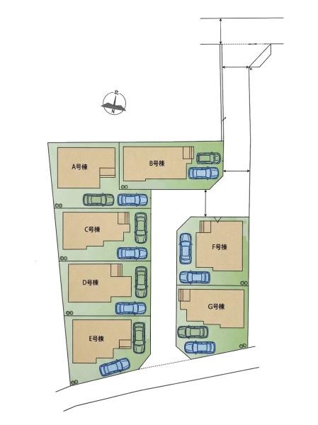 川越市安比奈新田1番1　新築分譲住宅　全7棟　G号棟