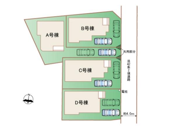 川越市笠幡34番　新築分譲住宅　全4棟　C号棟