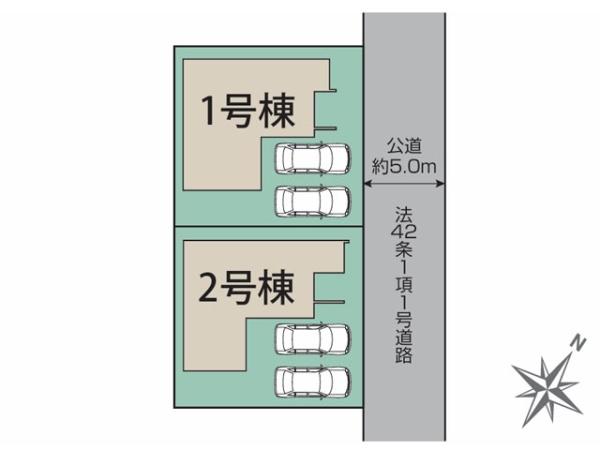 川越市霞ヶ関北6丁目3期　新築分譲住宅　全2棟　2号棟