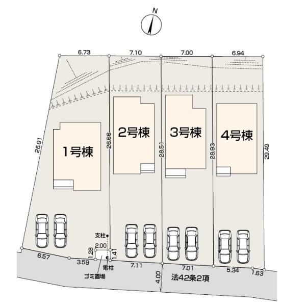 川越市笠幡第8　新築分譲住宅　全4棟　1号棟