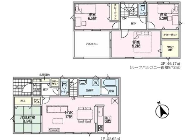吉見町下細谷第2　新築分譲住宅　全2棟　1号棟