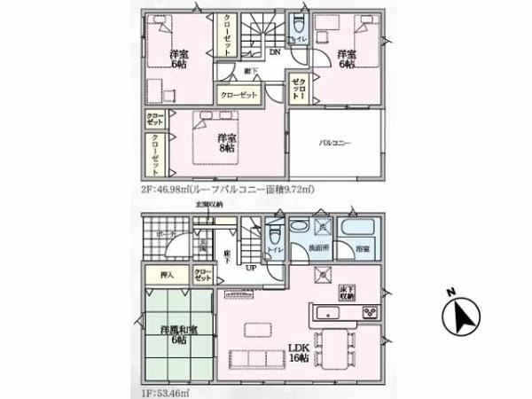 吉見町下細谷第2　新築分譲住宅　全2棟　2号棟
