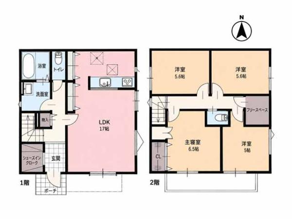坂戸市伊豆の山町　新築分譲住宅　全2棟　1号棟