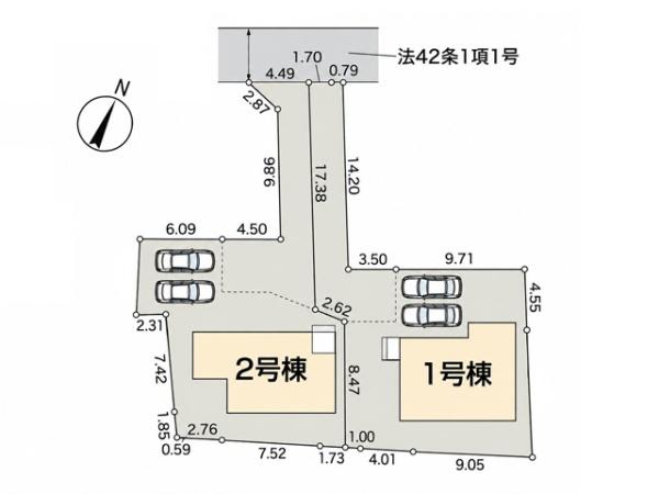 川越市大塚　新築分譲住宅　全2棟　1号棟