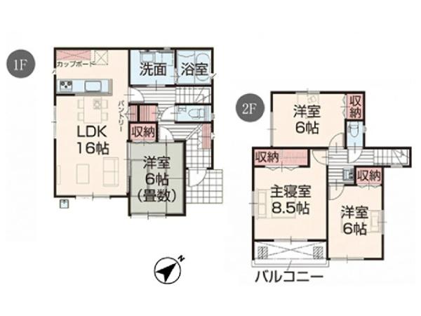 鶴ヶ島市中新田　新築分譲住宅　全3棟　3号棟
