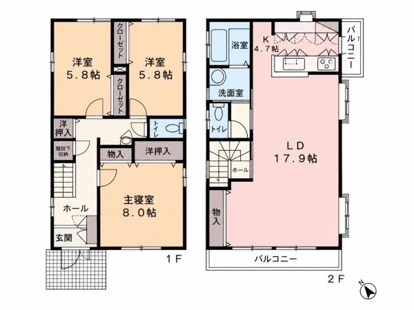 鶴ヶ島市藤金 中古一戸建て