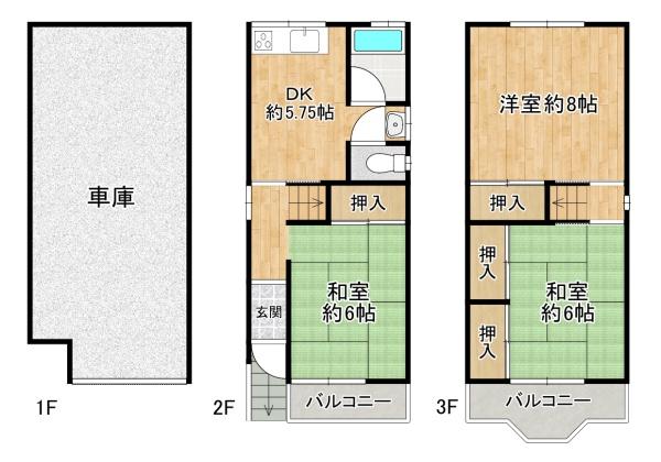 大阪市大正区鶴町3丁目　中古戸建