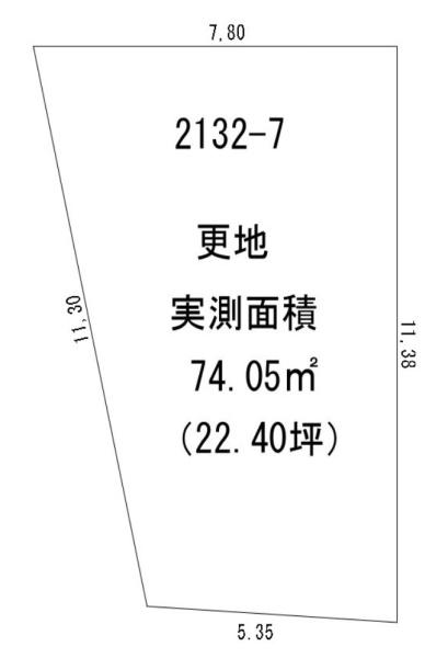 堺市中区土塔町　建築条件なし売土地