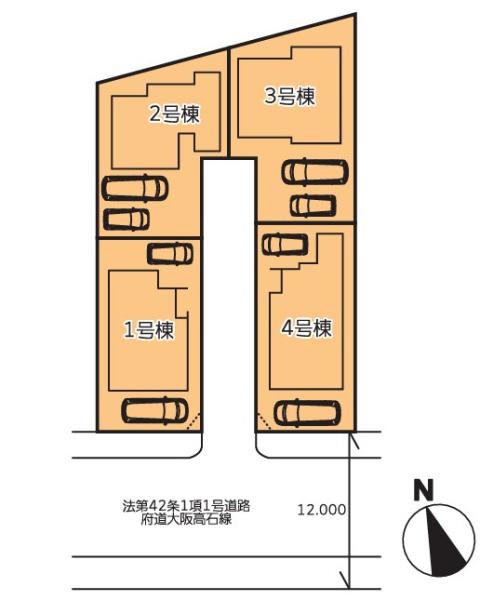 堺市西区家原寺町1丁4号棟　新築戸建