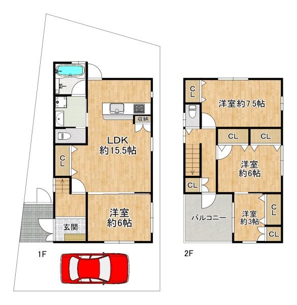 堺市堺区南丸保園　中古戸建