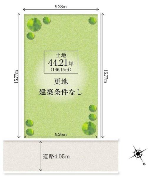 堺市北区百舌鳥梅北町4丁　売土地