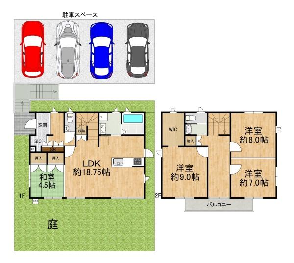 河内長野市美加の台3丁目　中古戸建