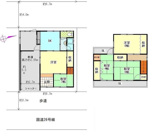 堺市西区浜寺石津町東3丁　中古戸建