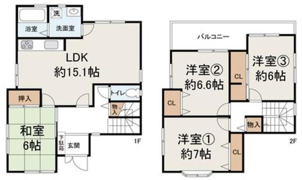 堺市北区金岡町　中古戸建