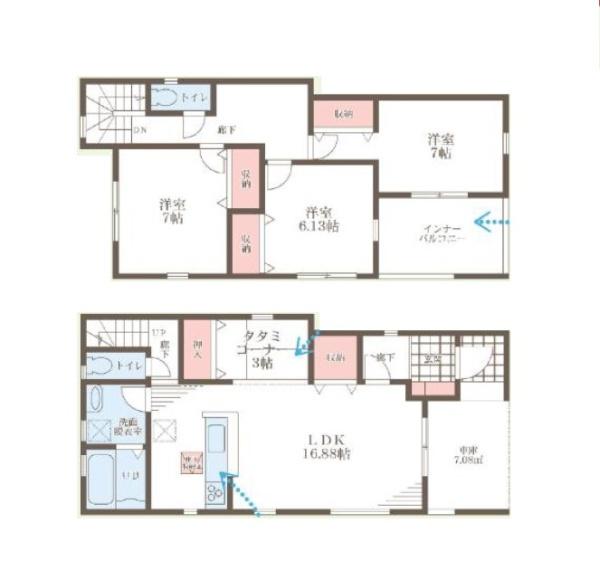 堺市東区石原町4丁1号棟　新築戸建