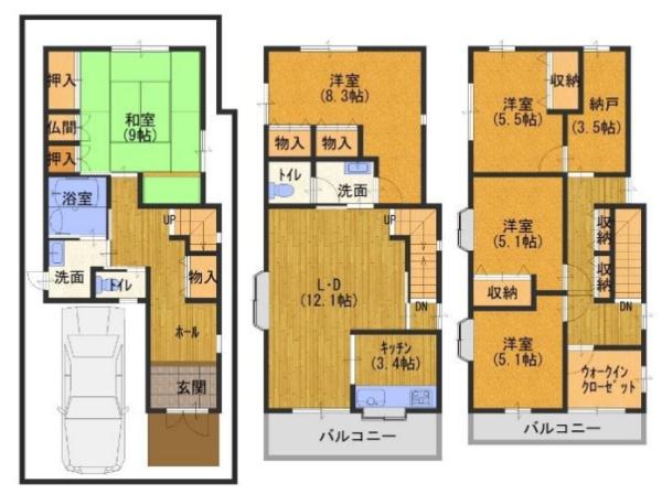 堺市堺区新在家町東4丁　中古戸建