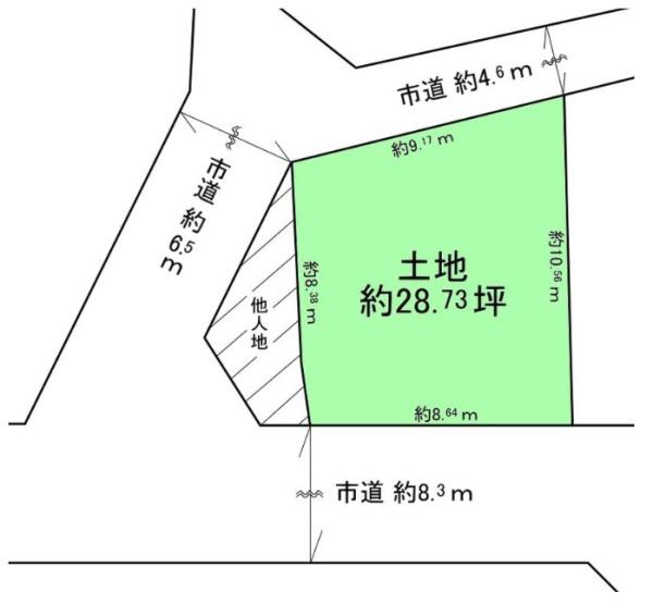 堺市北区金岡町　売土地