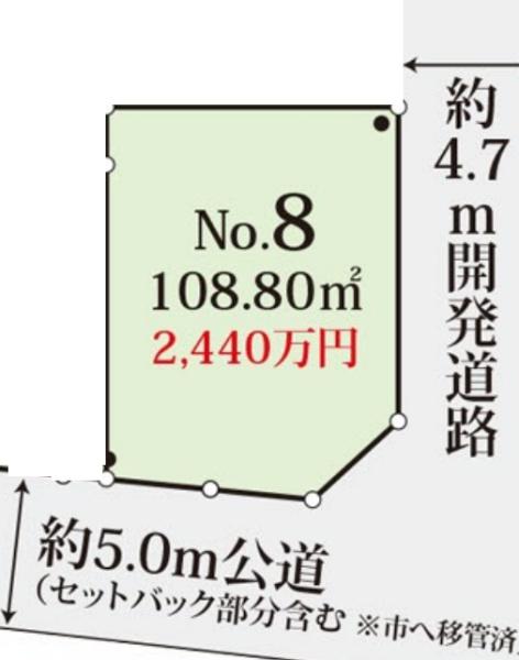 堺市中区土塔町8号地　売土地