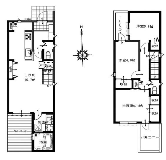 堺市北区北長尾5丁　新築戸建