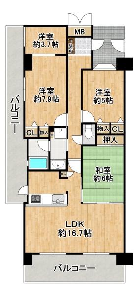 ファミールハイツ泉大津セントハーバーシティ2番館