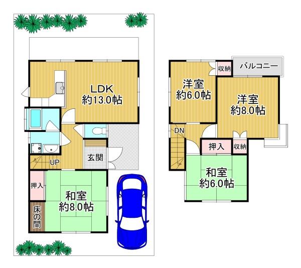 藤井寺市梅が園町　中古戸建