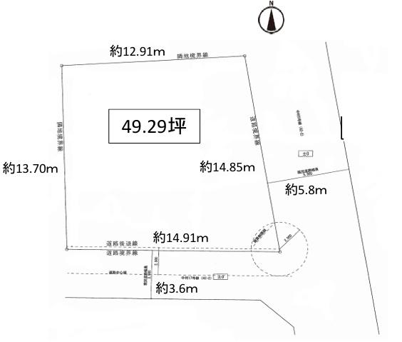 堺市北区中村町　売土地