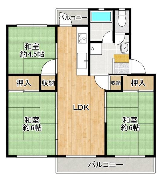 新金岡三丁壱番住宅第六棟
