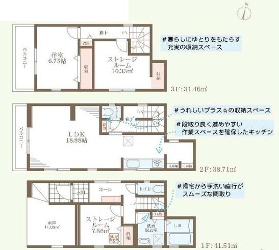 堺市北区金岡町1号棟　新築戸建