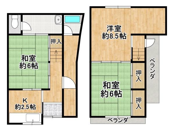 松原市天美南2丁目　中古テラス