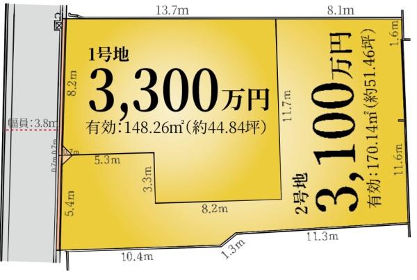 堺市西区浜寺諏訪森町東3丁1号地　売土地