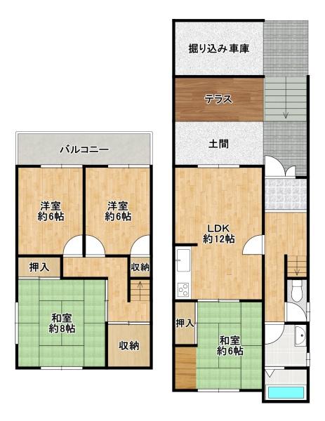 堺市美原区青南台１丁目の中古一戸建て