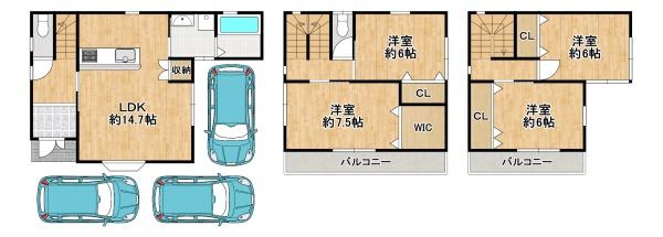 松原市小川5丁目　中古戸建