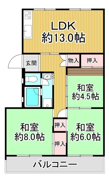 河内松原団地　A4棟5階