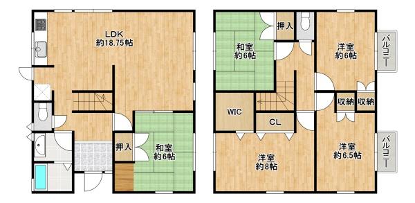 羽曳野市羽曳が丘西6丁目　中古戸建