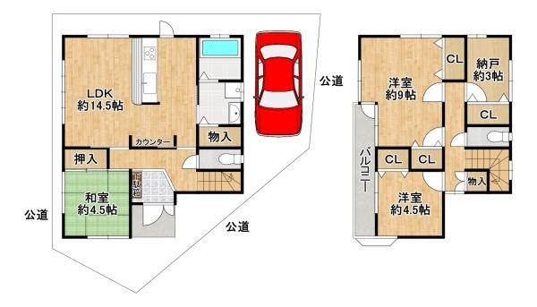 堺市西区草部　中古戸建