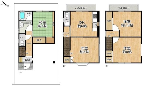 堺市西区浜寺石津町中３丁の中古一戸建て