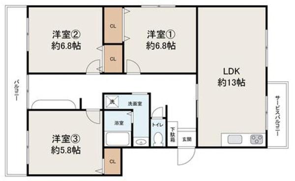 泉北原山台第二次団地参号棟