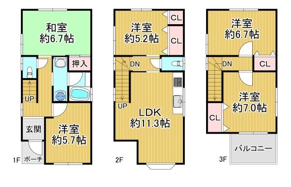 堺市堺区榎元町3丁　中古戸建