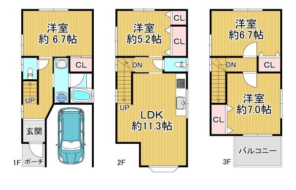 堺市堺区榎元町３丁の中古一戸建て
