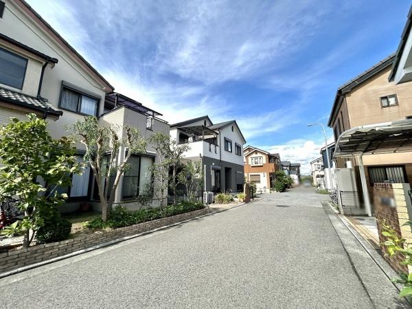 堺市東区高松の中古一戸建て(前面道路含む現地写真)