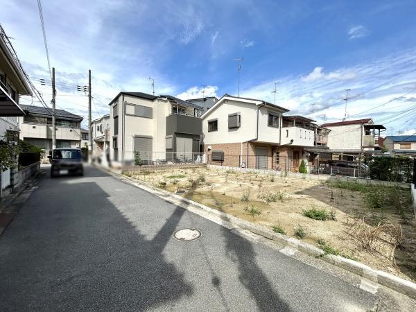 堺市東区北野田の土地(前面道路含む現地写真)