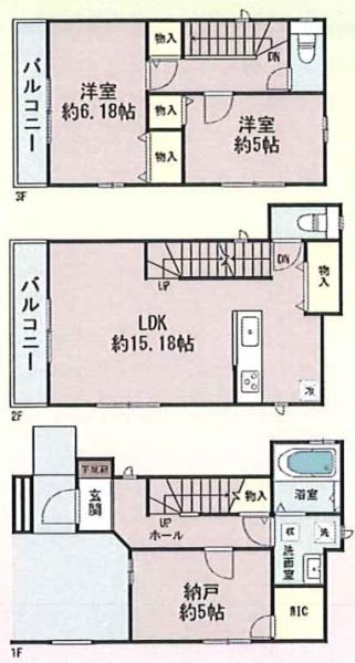 堺市東区日置荘西町1丁A号棟　新築戸建
