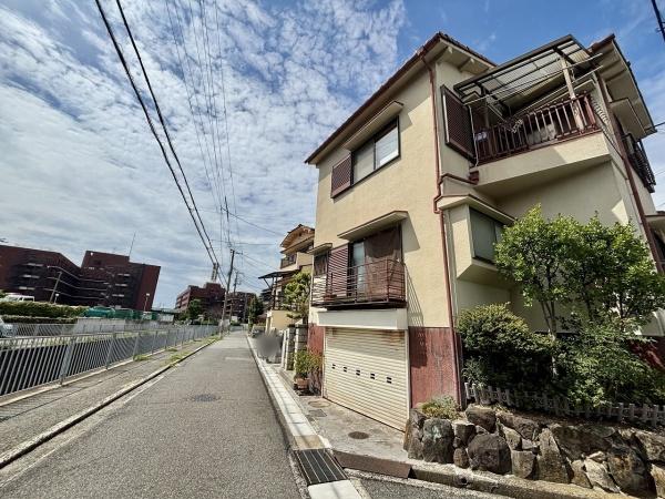 堺市中区土師町1丁の土地(前面道路含む現地写真)