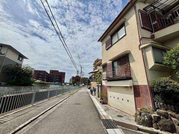 堺市中区土師町1丁の土地(前面道路含む現地写真)
