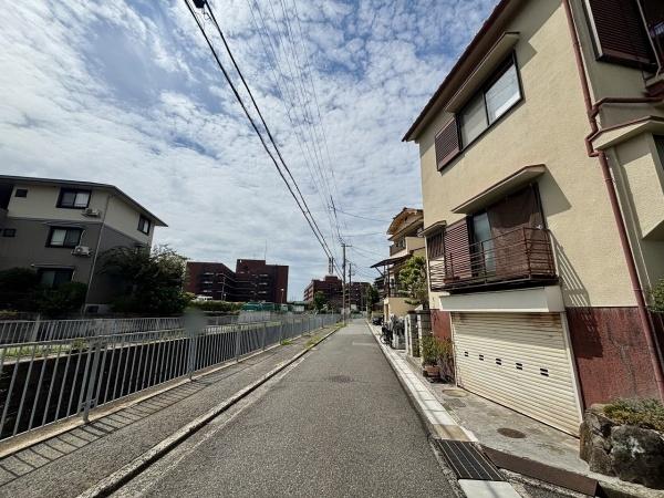 堺市中区土師町1丁の土地(前面道路含む現地写真)