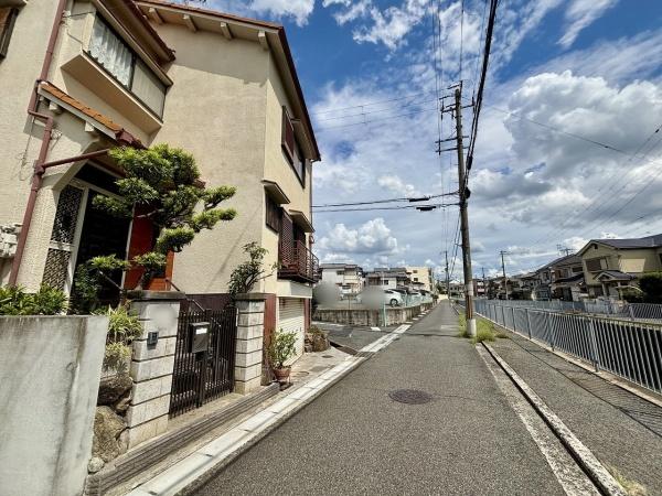 堺市中区土師町1丁の土地(前面道路含む現地写真)