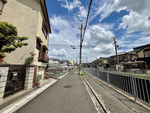 堺市中区土師町1丁の土地(前面道路含む現地写真)