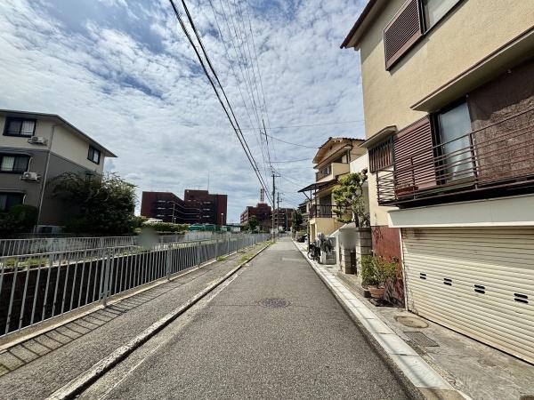 堺市中区土師町1丁の土地(前面道路含む現地写真)