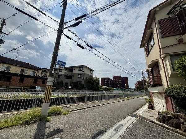 堺市中区土師町1丁の土地(前面道路含む現地写真)